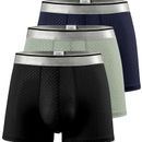 Men's Plus Size Ice Silk Breathable Boxer Briefs Underwear For Big And Tall Guys