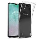 J&D Case Compatible for Galaxy A10 Case, Ultra Slim Lightweight Clear Shock Resistant Protective Rubber Silicone Bumper Case for Samsung Galaxy A10 Case, Not for Galaxy A10s/Galaxy A10e
