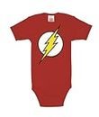 Logoshirt Body para bebé Flash - Logotipo - DC Comics - Flash - Logo - Pelele para bebé - Rojo - Diseño Original con Licencia, Talla 98/104, 2-4 años