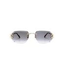 Rimless Rectangle-frame Sunglasses - Metallic - Cartier Sunglasses