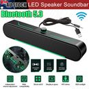For Laptop Wired / Bluetooth Speakers Subwoofer Stereo Bass PC Computer Speaker