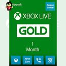 Clave de suscripción de 1 mes para Xbox Live dorada región gratis