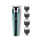 Nova NHT 1073 Battery Powered USB Rechargeable and Cordless: 60 Minutes Runtime Professional Hair Clipper for Men, Blue