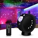 KIVOTAC Galaxy Star Projector,Sky Light Nebula Projection Colorful Starry Lamp with Remote Control,Time Setting and Adjustable Brightness Cloud Moon Lighting for Bedroom/Party/Home/Theater