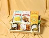 HONEY N DOUGH Cheese Straws 250g, Oatmeal & Raisin Cookies 250g, Cashewnut Cookies 250g, Spicy Dry Fruit Mix 170g, Tomato Soya Sticks 120g, Dried Mango 170g For Gifts Items
