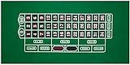 WMX KD Casino Tabletop Felt Layout Mat for Nights Game, Fun Casino, Parties, and Events! 36"x72" (Green Roulette)