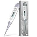 Boncare Thermometer for Adults, Digital Oral Thermometer for Fever with 10 Seconds Fast Reading (Gray)
