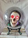 Gemmy skeleton spirit ball 14" large fortune teller WORKS Halloween prop