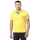 Adidas Men's Regular Fit T-Shirt Yellow/Blue M