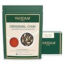 VAHDAM, Original Chai Spiced Black Tea (340g) Mischung Aus Schwarzer Tee, Zimt, Kardamom, Nelken Und Schwarzem Pfeffer | Gewürzter Chai Tee | Brühen Chai Latte