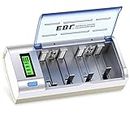 EBL 906 Universal Battery Charger LCD Display with Discharge Function for 1.2V Ni-MH Ni-CD AA, AAA, C, D 9V Rechargeable Batteries