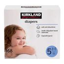 Kirkland Diapers Size 5 (27+ lb/12+ kg) 168 Ct  Hypoallergenic Disposable Soft