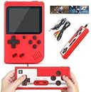 Handheld Game Console, Retro Portable Video Game Console with 400 Classical FC Games 3.0-Inch Screen 1020mAh Rechargeable Battery Support for TV Connection Easter Day Gifts (Red)