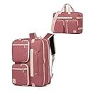 seyfocnia Convertible 3 in 1 Laptop Backpack,Messenger Backpack Satchel Bag Briefcase Backpack Computer Handbag Bag, A-pink-17.3, 17.3 inch, Daily