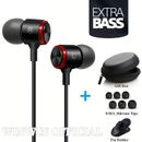 Extra Bass Earbuds Earphones Headset Headphones Mic for Samsung iPhone Android