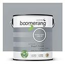 Boomerang, 100% Eco-Friendly Interior-Exterior Latex Paint, Pearl Finish for home, 3,78L / Boomerang, Peinture Latex intérieur-extérieur 100% Écoresponsable, Finis Perle pour les murs et la maison, 3,78L (Stone Grey / Gris Rocher)