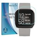 [3 Pack] MEZON Ultra Clear Screen Protector TPU Film for Fitness Tracker Fitbit Versa 2 – High Protection, Shock Absorption (Fitbit Versa 2)