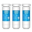 AQUA CREST XWF Refrigerator Water Filter, Replacement for GE® XWF Water Filter, NSF Certified, 3 Filters