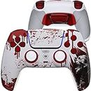 HexGaming Esports Ultimate 4 Mappable Rear Buttons & Interchangeable Thumbsticks & Hair Trigger Black Rubberized Grip Compatible with ps5 Custom Controller PC Wireless FPS Gamepad - Blood Zombie