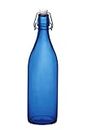 Bormioli Rocco Giara Bottle, 33.75-Ounce, Blue