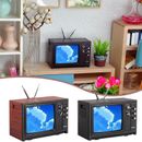 Detachable for Fish Tank Scene Model Vintage TV Mini Fernseher