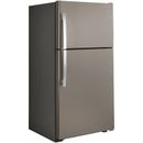GE Appliances GE ENERGY STAR 21.9 Cu. Ft. Top-Freezer Refrigerator, Stainless Steel in Gray | 66.375 H x 32.75 W x 34.5 D in | Wayfair GIE22JSNRSS