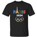 2024 Paris Olympics Games Shirts, France Lover Gift T-Shirt, Paris Summer Sport Games Gift, Team USA Tees Black