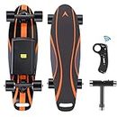RUN.SE Electric Skateboard with Wireless Remote Control 5000mAh Max 12.4 MPH, 8 Layers Maple E-Skateboard, 3 Speed Adjustment for Adult Teens Kid