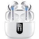 Cuffie Bluetooth, 2023 Auricolari Bluetooth 5.3 Stereo HiFi con 4 HD Mic, Cuffie Wireless In Ear ENC Cancellazione Rumore, Cuffie Senza Fili con LED Display 50 Ore, IPX7 Impermeabile Auricolari