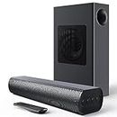 Bluedee Sound Bars for TV with 100 watts Subwoofer, 16-inch Mountable Sound Bar, 2.1ch Surround Sound System for TV, Bluetooth Soundbar for TV Work with Traditional or Smart TV, Computer