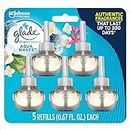 Glade PlugIns Refills Air Freshener, Scented and Essential Oils for Home and Bathroom, Aqua Waves, 3.35 Fl Oz, 5 Count