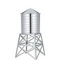 Alessi DL02 Water Tower Container 18/10 Stainless Steel Mirror Polished, Silver, 12 x 12 x 27 cm