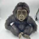 FAO Schwarz Brown Monkey Chimp Plush Realistic 10" Stuffed Animal