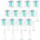 Senyum Replacement Toothbrush Heads, Compatible with Philips Sonicare Toothbrush Head Electric Handles, 12 Pack (All Click On)