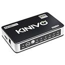 Kinivo 550BN 4K HDMI Switch with IR Wireless Remote (5 Port, 4K 60Hz, HDMI 2.0, HDR, HDCP, 3D, High Speed-18Gbps, Auto Switch) - Compatible with PS5/PS4, Xbox, Apple TV, Blu-ray Player, Cable Box