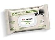 Meliconi Eco Wipes Salviette detergenti per la Pulizia di Lenti, schermi PC, Smartphone, specchi. Non lasciano aloni, prevengono la Formazione di Polvere, Bianco, 19x17 cm