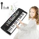m zimoon Kids Piano Keyboard, 37 Keys Piano for Kids Electronic Music Keyboard Piano with Microphone, USB Power Cord Educational Musical Toys for 3 4 5 6 Year Old Boys Girls Birthday Gifts Age 3-6