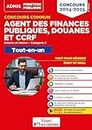 Concours commun Agent des finances publiques, douanes et CCRF 2024-2025 - Catégorie C - Tout-en-un: Externe et interne - 20 tutos offerts