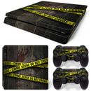Sony PS4 Playstation 4 Slim Skin autocollant film de protection kit - motif scène de crime