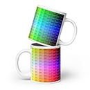 Generic HTML CSS Web Safe Color Chart White glossy mug