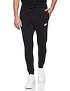Nike Men's Sportswear Club Jogger Sweatpant Black/White