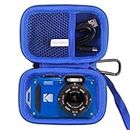 JINMEI Hard EVA Carrying Case Compatible with for Kodak PIXPRO WPZ2 Rugged Waterproof Digital Camera Case (blue)