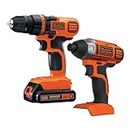 BLACK+DECKER 20V MAX Cordless Drill and Impact Driver, Power Tool Combo Kit with Battery and Charger (BD2KITCDDI)