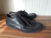 Chaussures de ville à lacets derby cuir noir souple GEOX 44 11US 10UK