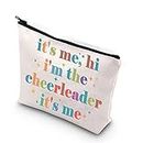 TSOTMO Cheerleader Zipper Makeup Bag It's Me, Hi I'm The Cheerleader It's Me Bag Cheerleading Teammate Gift (cheerleader)