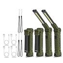 Vagocom 4 Pack LED Rechargeable Flashlight, Mechanic Tools Trouble Light Cordless Worklight with Magnetic Base 360°Rotate 5 Modes,Portable Inspection Troch for Mens Gift,Automotive,Camping and BBQ