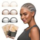 6 Pcs 3 Colors Breathable Invisible Elastic Soft Hd Wig Caps For Women And Men - Free Size Hair Net For Women And Men - Comfortable Casual Hd Wig Caps (3 Packs 6 Pcs)