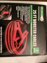JUMPER CABLES – 25 ft – 1 gauge wire – 25 foot automotive battery booster cables