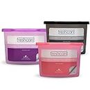freshcant Compact Moisture Absorber Refresh Every Place, Dehumidifier for Wardrobe/Closets, Storage Compartment, Cupboard, Almirah, Shoe Rack, Bathroom Uses (1 LAVENDER, 1 ROSE & 1 CHARCOAL COMBO PACK, Pack of 3)