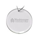 Washtenaw Community College 3'' Glass Round Ornament